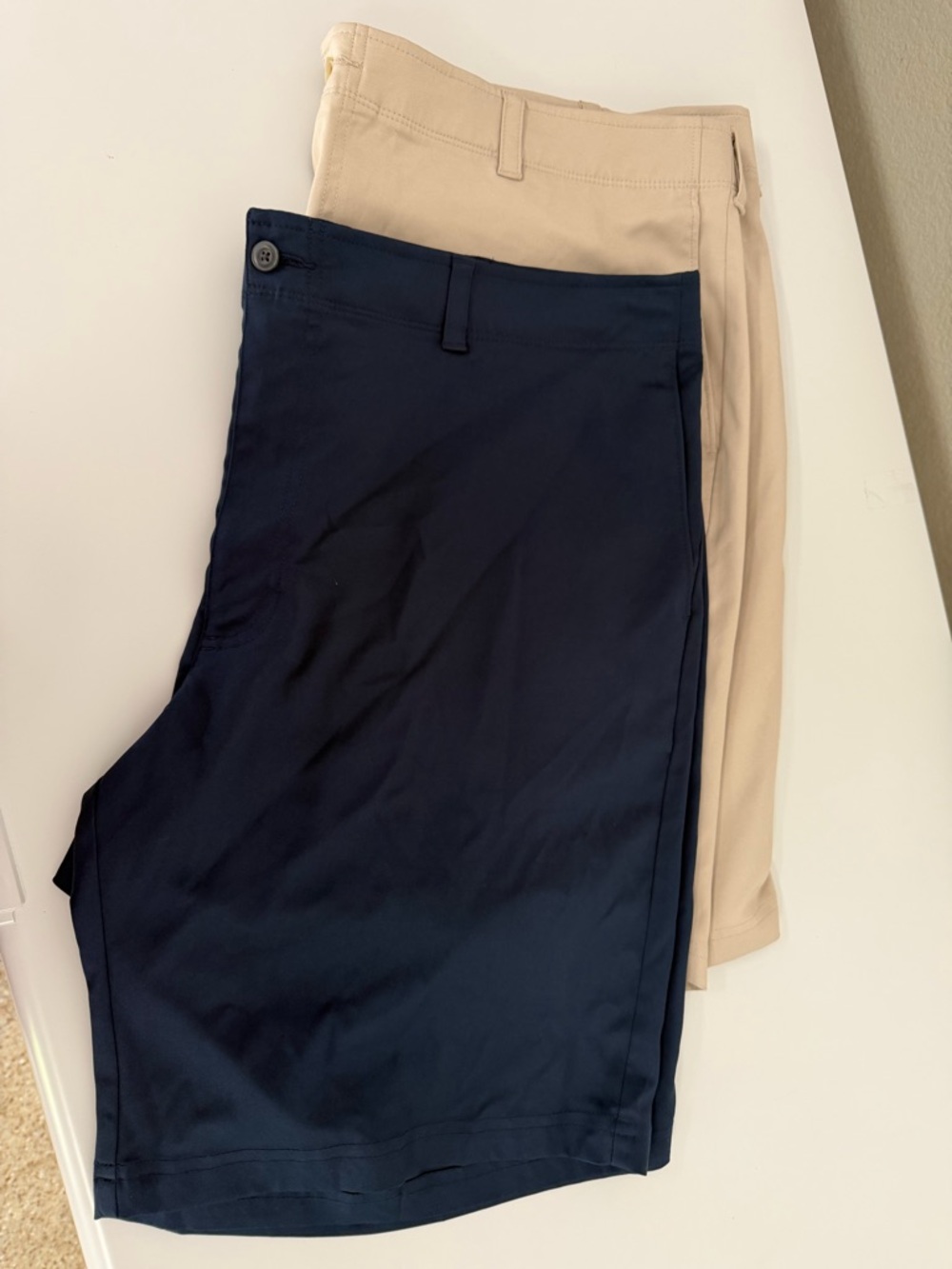 PGA Tour Men's Sports Shorts – Navy and Beige
